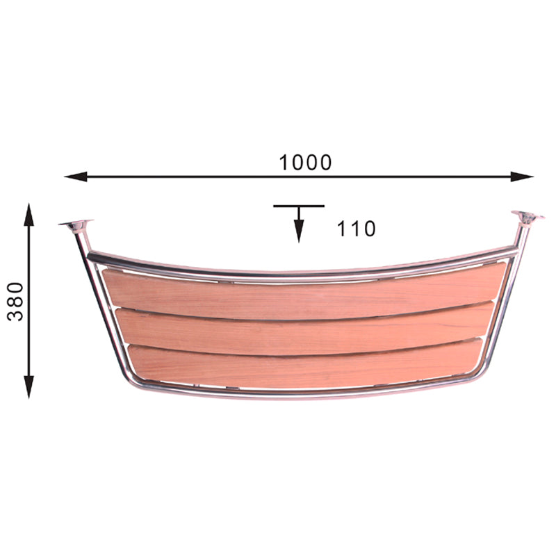 Badeplatform 380x840mm
