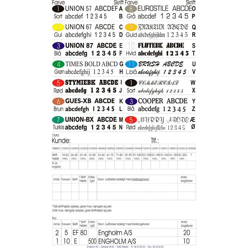 Bådnavn (flere str.)