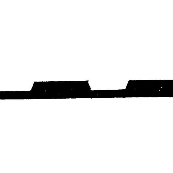 Gummimåtte 1500x2.5mm bredrif. - løbendem
