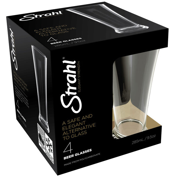 Strahl Beer glass Polycarbonate 285 ml. 4 in a gift box