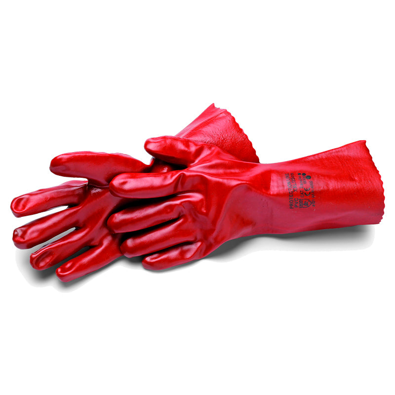 Industrial gloves PVC 35 cm acid-resistant XXL 10 pcs. (42532)