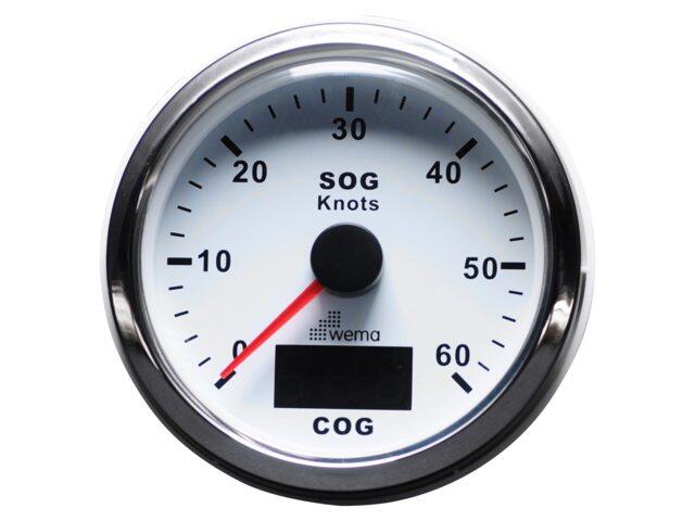 Wema Silverline GPS-hastighedsmålere 60 knob / 110 km 12/24 volt