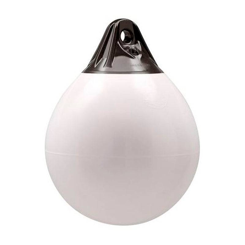 Round fender white with blue/black top A-1 Ø 295 x 380 mm