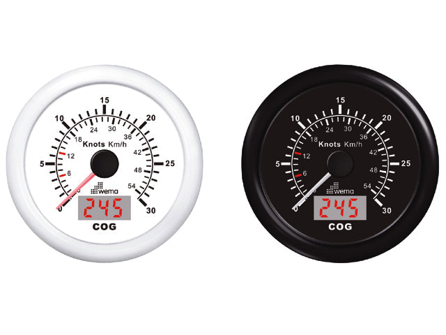 Wema GPS Speedo Fart / kurs over grunden.( max Hastighed 60 knob )