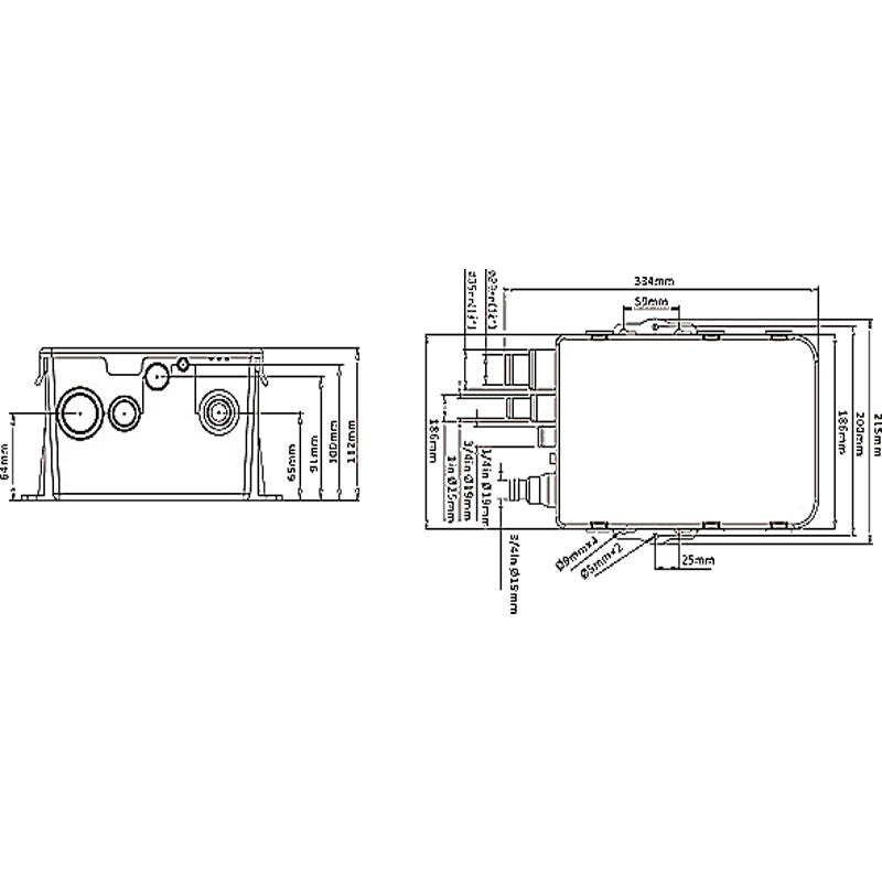 Seaflo Bruselæns 12V 600 GPH / 38 ltr/min.