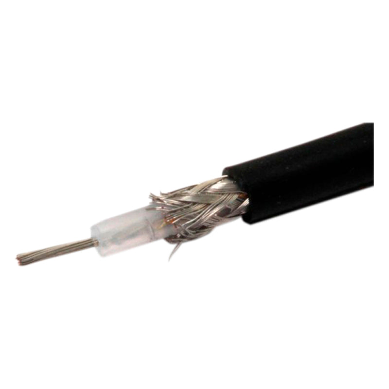 Cable Coax VHF RG58 6mm black/1m