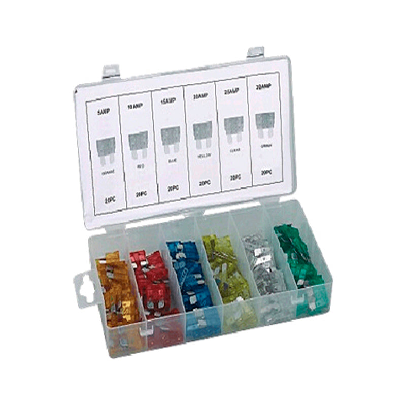 Flat fuses Assortment 120 pcs. assorted