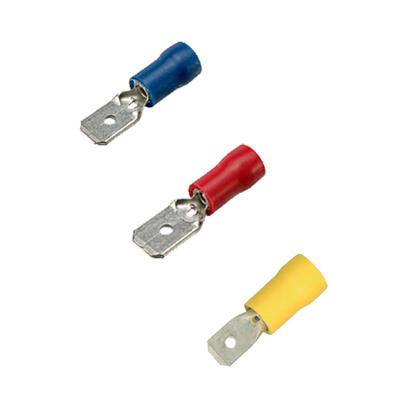 Flat connector Male Yellow 4.0-6.0 mm² 6.3x0.8 100 pcs