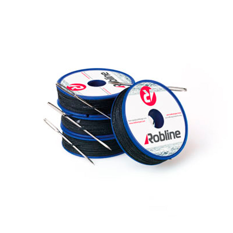 Tackle yarn waxed natural w/needle 0.8 mm x 90 m 9687