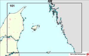 Sea map DA 101 Kattegat N