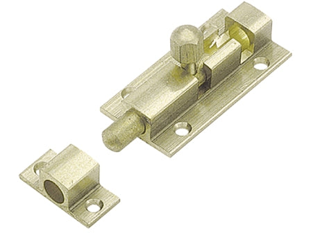 Skydelås i forkromet messing 76 mm