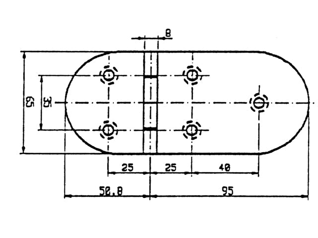 Hængsler rustfri 145,8 X 65 mm