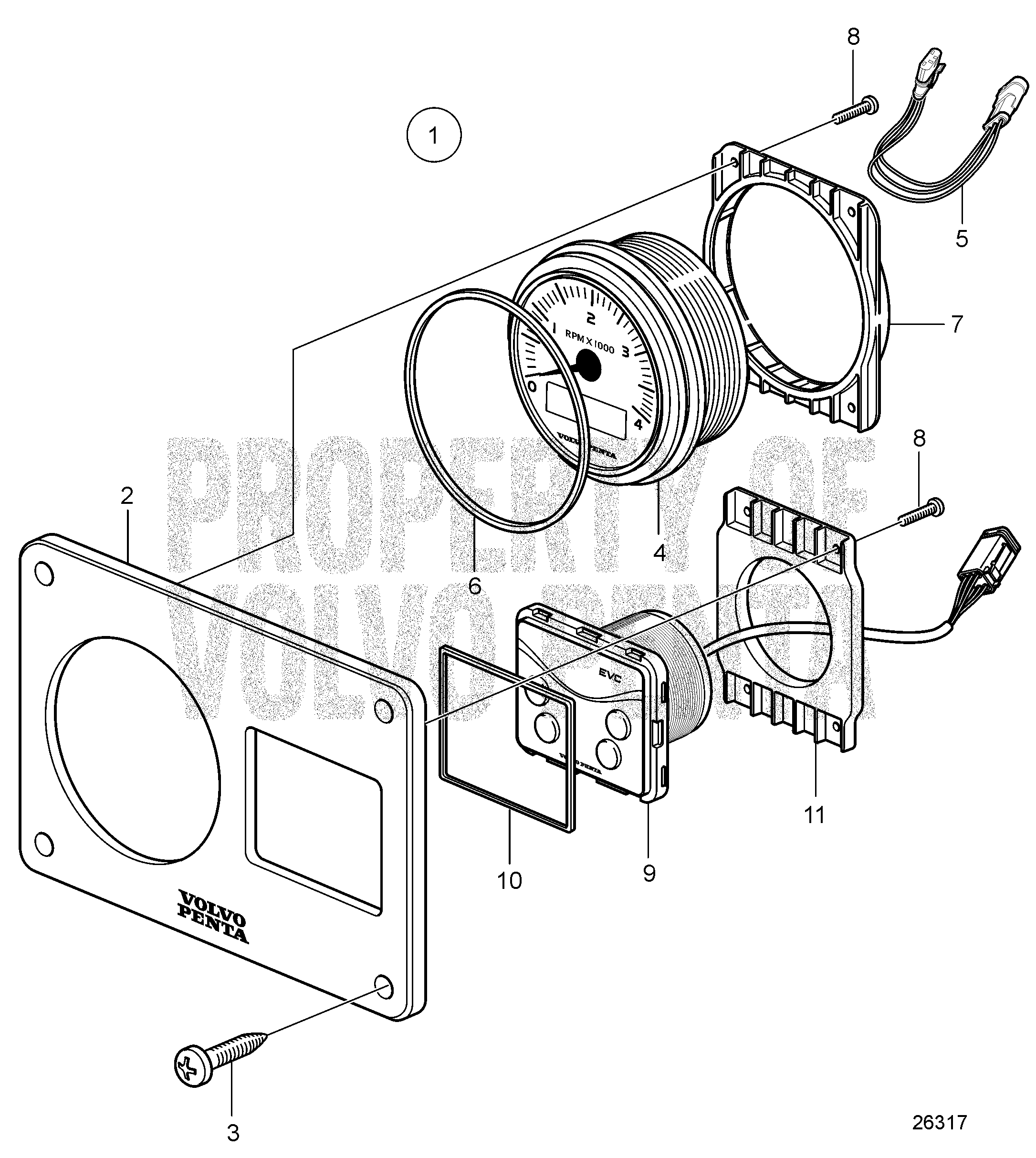Instrument panel for MDI-PANEL