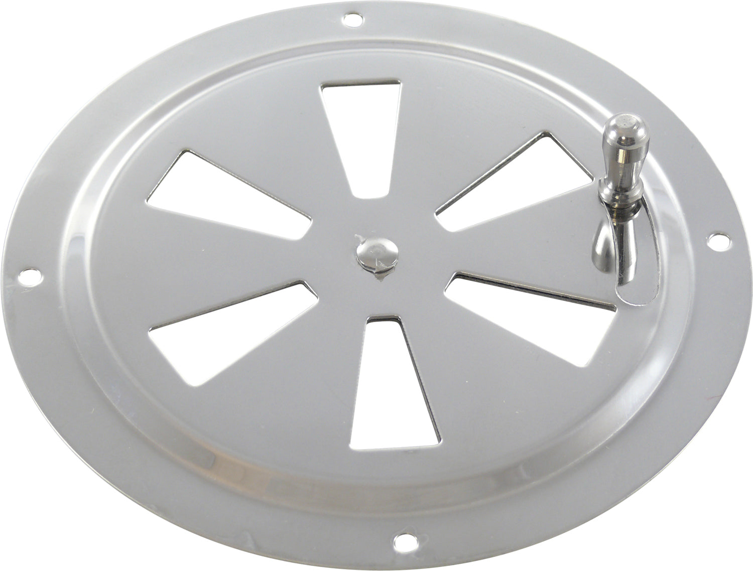 Ventil rund side-luk rustfri stå