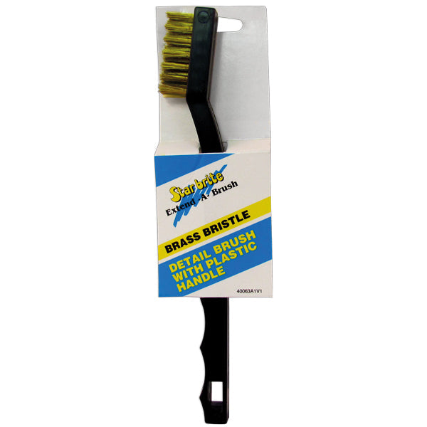 Star brite Minibørste med messing 1,27 cm børster L-20 cm