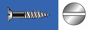 Wood screw brass US M3.5x12 6/pc