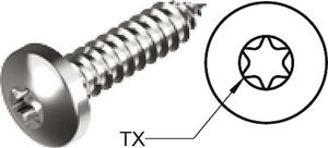 Selbstschneidende SchraubePH-4,8x9,5 10 Stück TX25