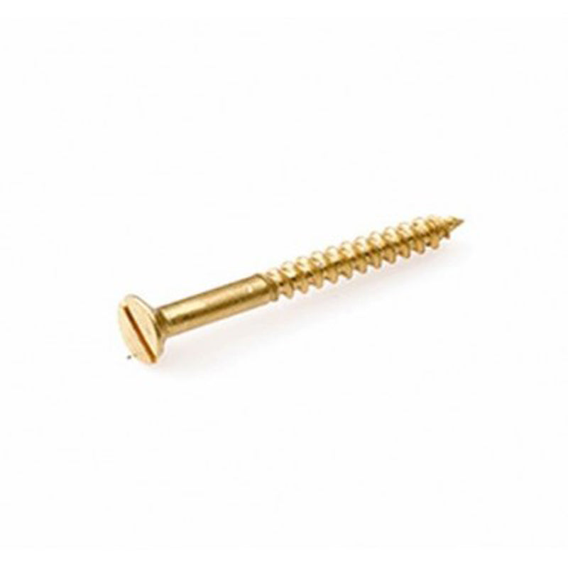 Wood screw brass US M3.5x20 6/pc