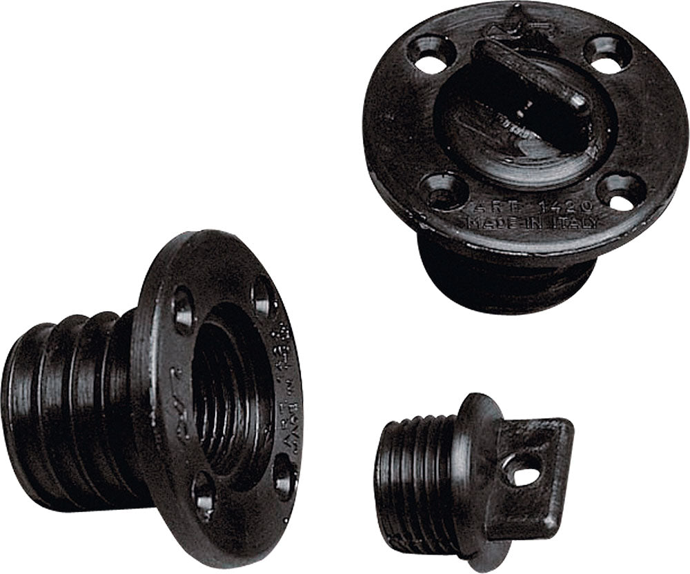 Lænseprop m/skruehul hvid