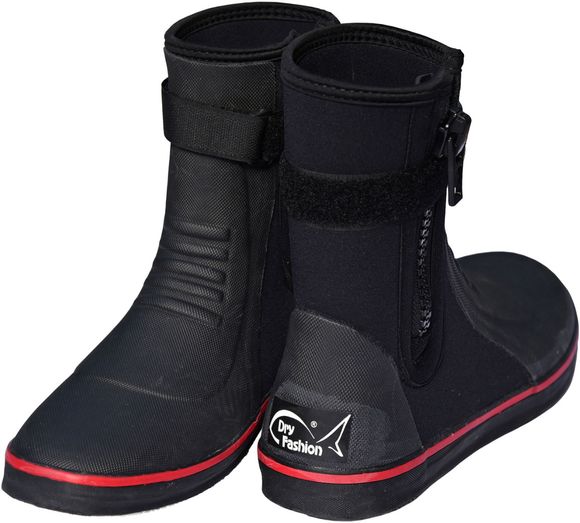 Neopren Trapezstøvler sort/rød