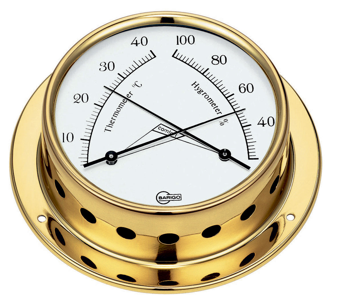 Comfortmeter serie TEMPO hus Ø.110mm guld eller sølv