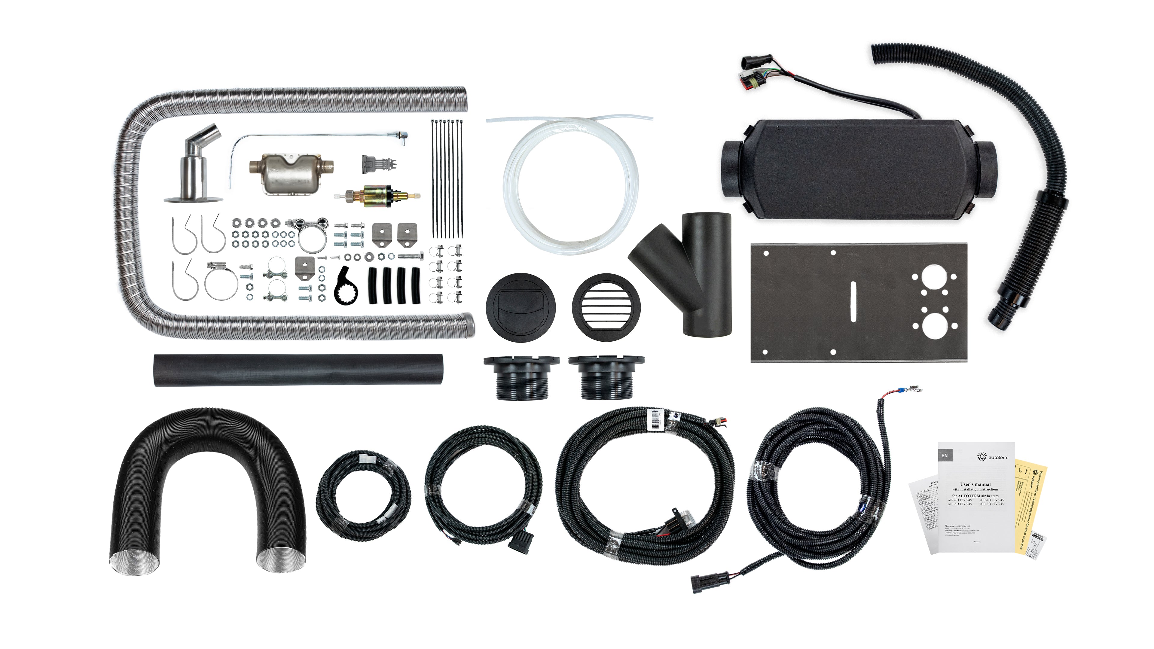 Autoterm Air 2D MARINE MEDIUM Installationssæt (12, 24V)