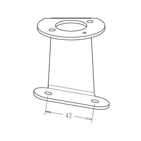 NORBY Lantern bracket 10gr. for angled mounting surface