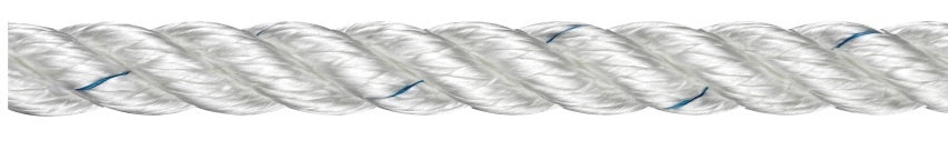 Liros Polyester 3-slået 20 mm Ankerline i hvid
