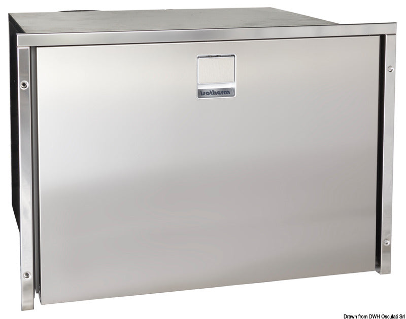 ISOTHERM fryser med ismaskine DR70 rustfri stål 12/24 V