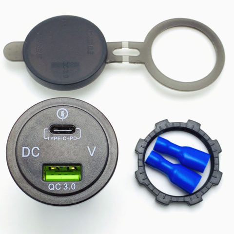 EPT USB Type C PD USB charger with Voltmeter