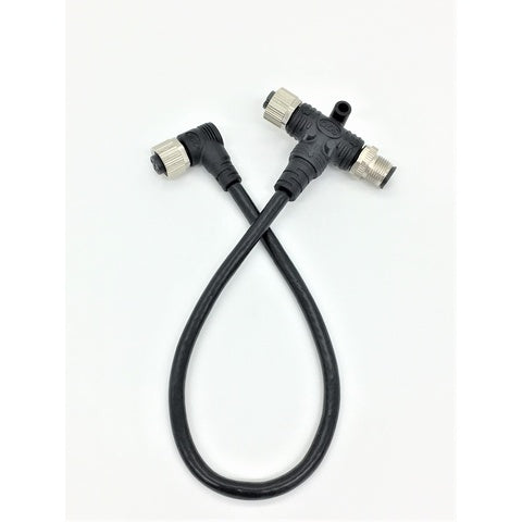 20cm Dropkabel med T-STYKKE og 90gr stik