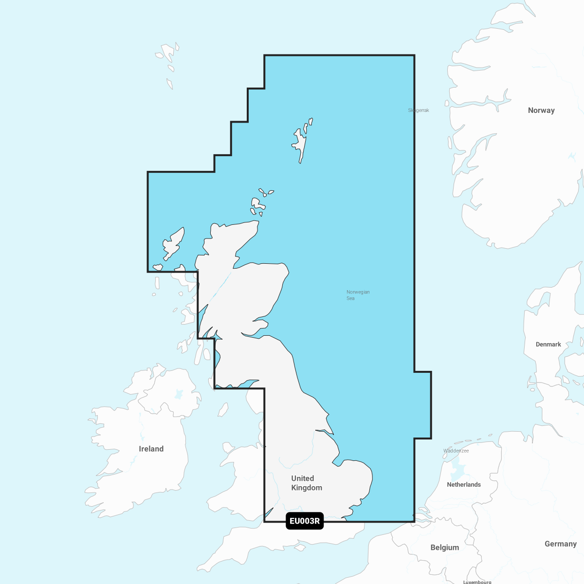 Garmin Storbritannien, nordøstlig kyst – søkort