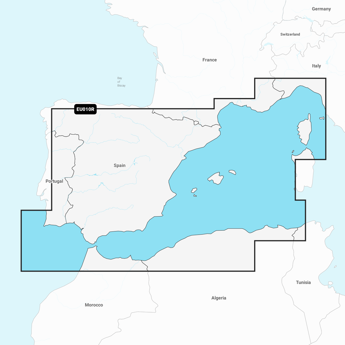 Garmin Spanien, Middelhavskysten – søkort
