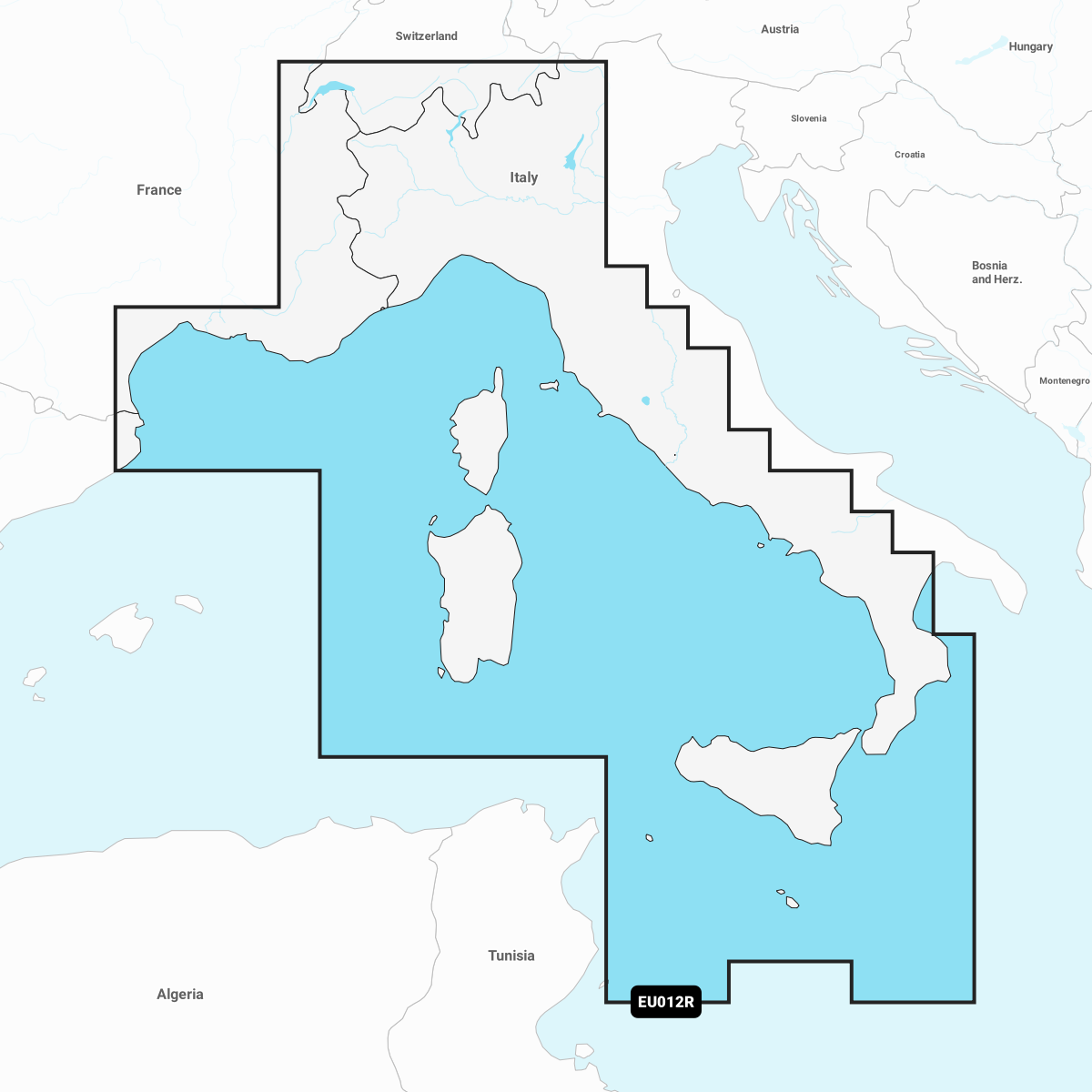 Garmin Mediterranean coast, central and west - charts