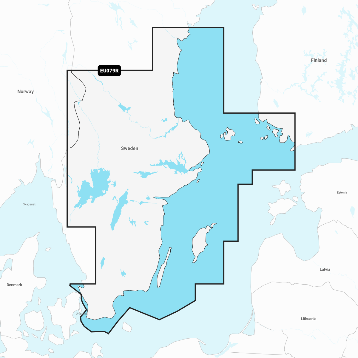 Garmin Sweden, Southeast - Chart