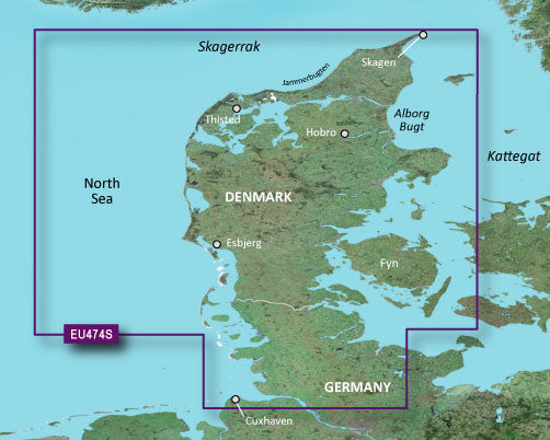Garmin VEU474S-Northern Denmark and the Eider