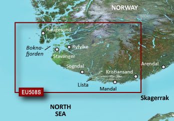 Garmin VEU508S-Kristiansand-Haugesund-Ryfylke