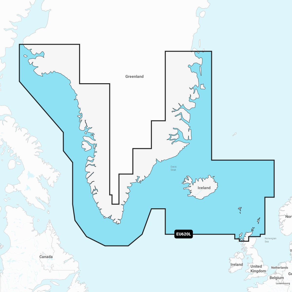 Garmin Grönland und Island - Seekarten