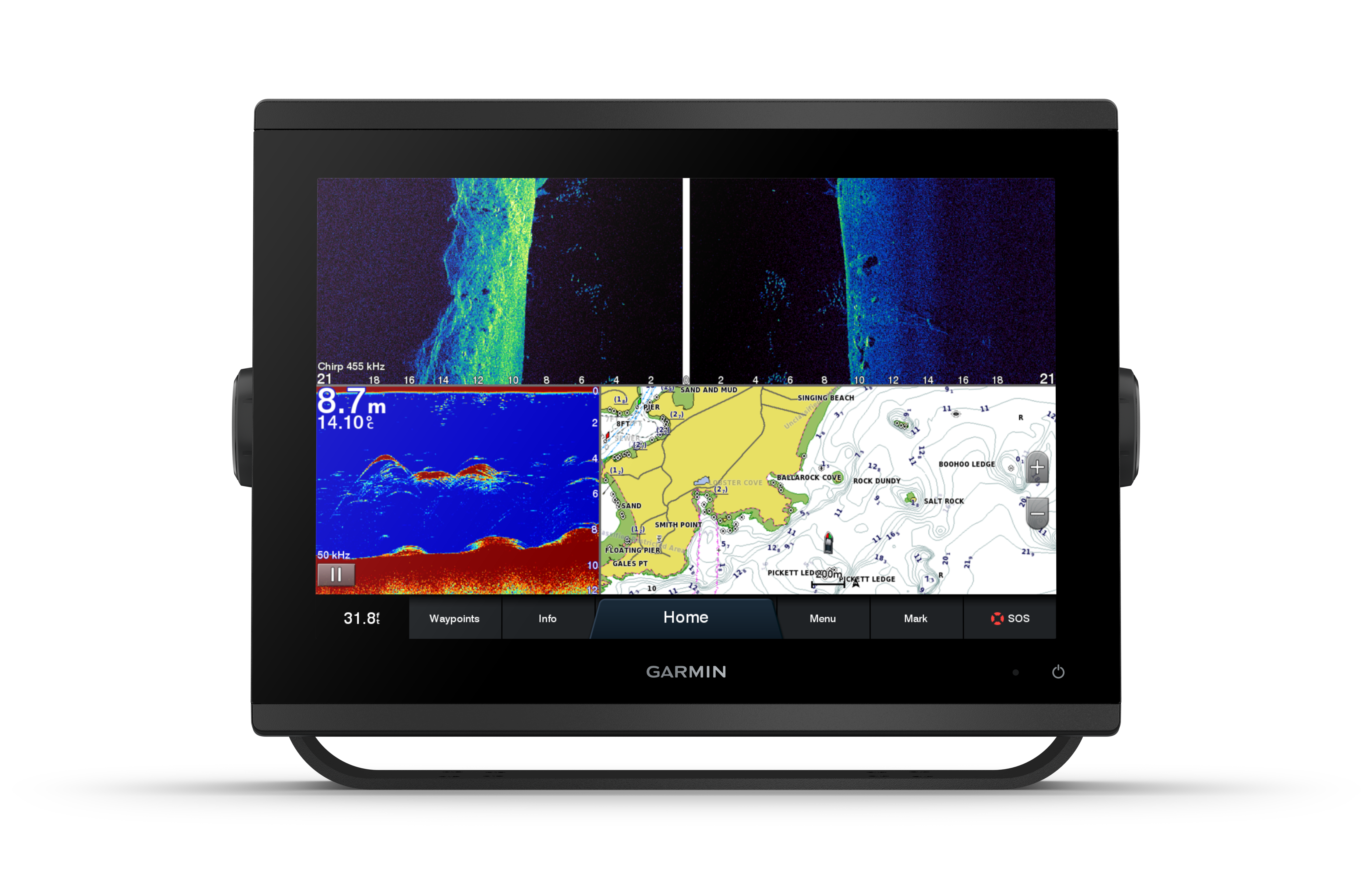 Garmin GPSmap 1223xsv u/tr søkortsplotter m. fishfinder
