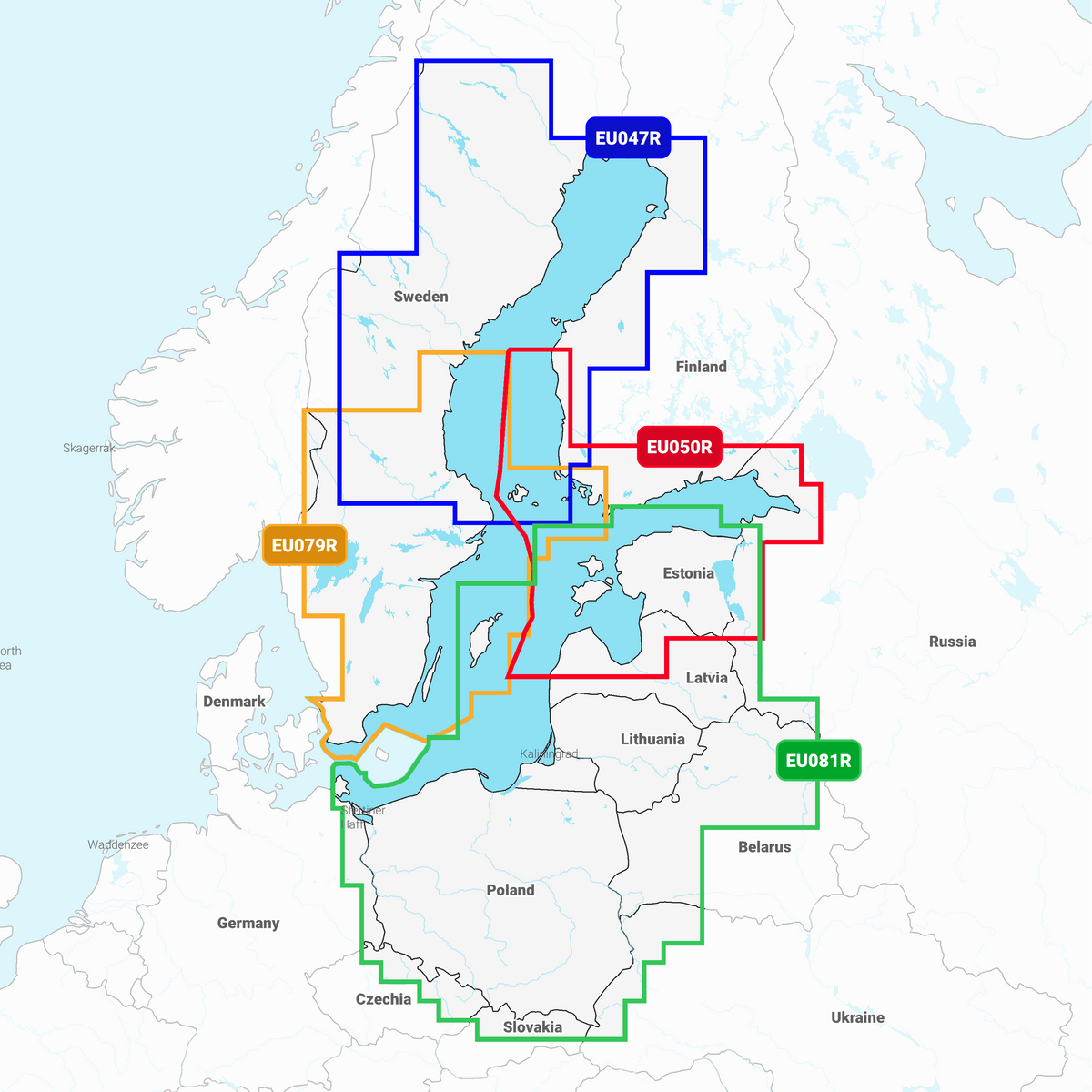 Garmin Sweden, Southeast - Chart