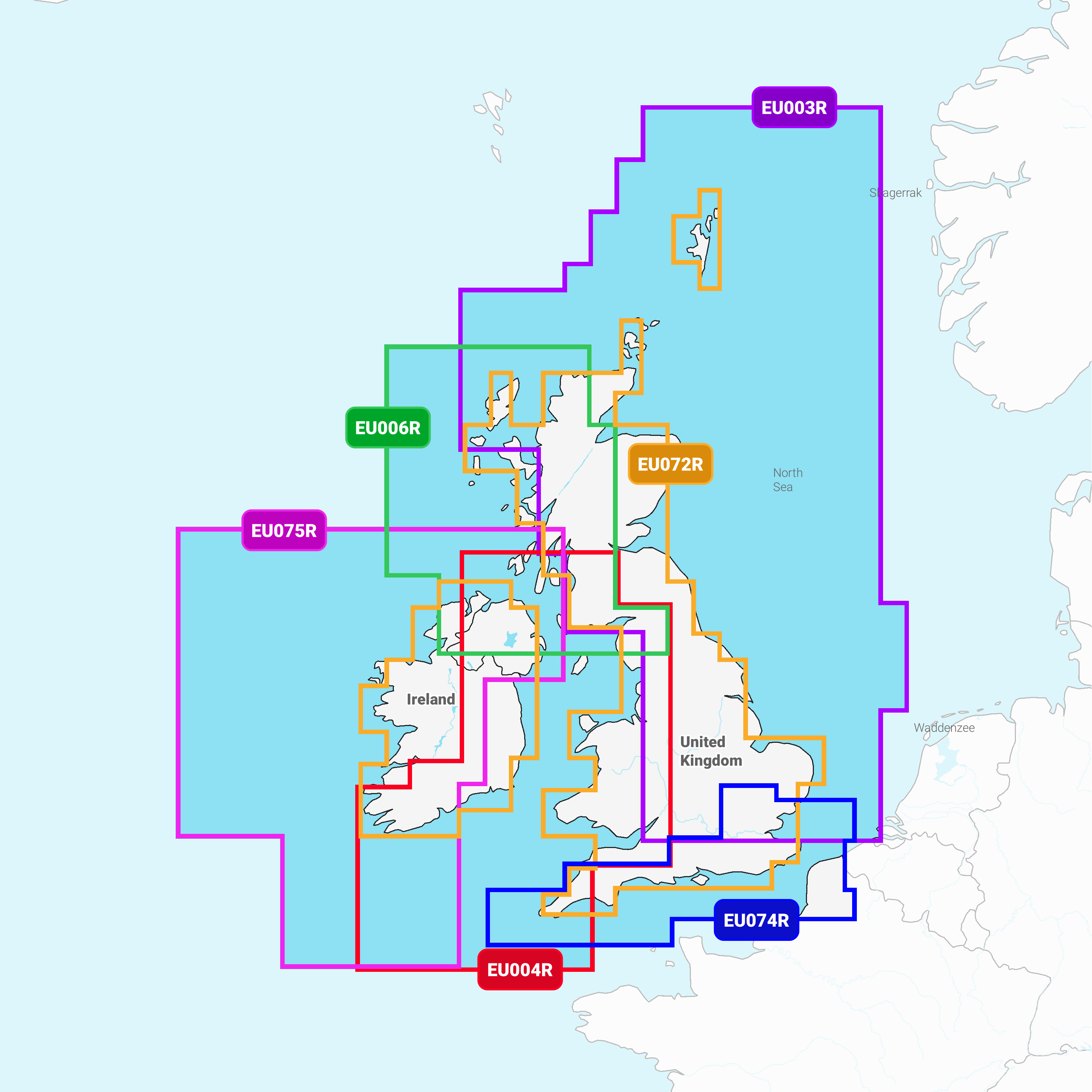 Garmin Großbritannien und Irland Seen und Flüsse – Binnenkarten