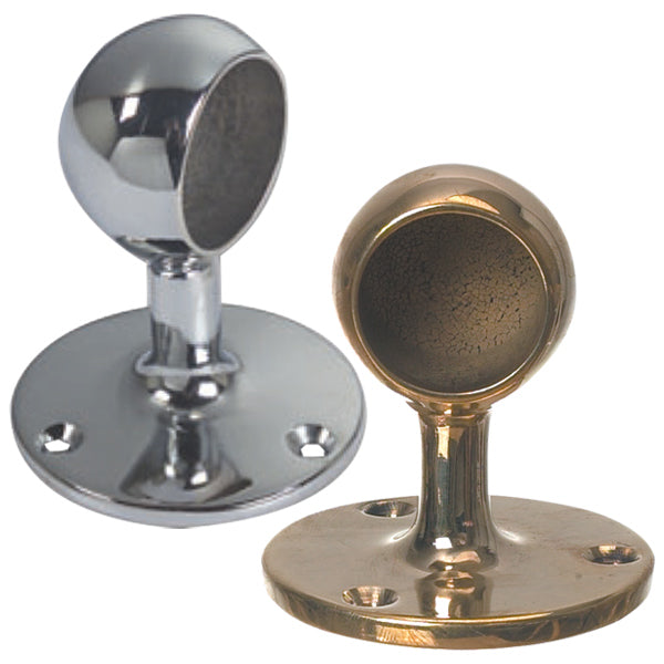 Endestykke til gelændertov, messing