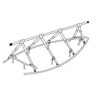 Tarpaulin Spreader stand 8m 3 scepter