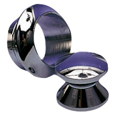 Rosette/knob chrome-plated brass f/16mm door