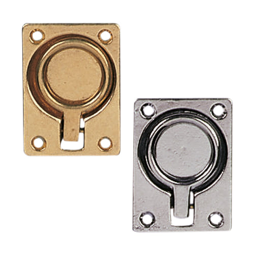 Dørkring poleret messing