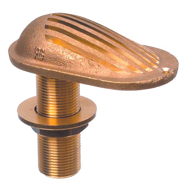 Sea water intake brass w/ strainer std. 1''