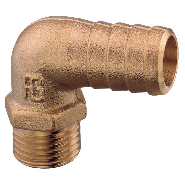 hose connector 90° external thread 1/4"x8mm