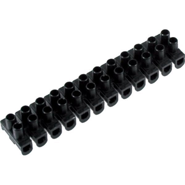 Kronmuffe 12-delt kraftig sort