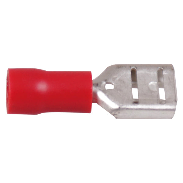 Flat plug female red 6.4x0.8mm-100