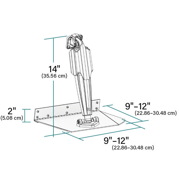 Lenco 12" x 12" Standard Trim Tab Kit med Pro Control Auto